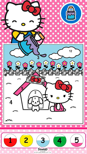 Color by Number with Hello Kitty screenshots 8