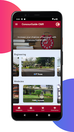 Android application ConcourGuide-CMR screenshort