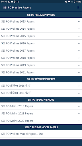 SBI PO Exam Practice Papers