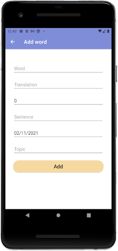 Lang App: Learn new words Screen 3