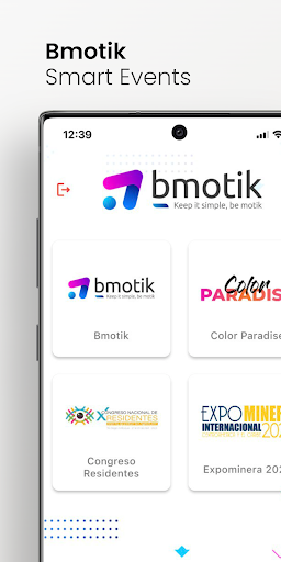 Android application Bmotik Hub Eventos screenshort