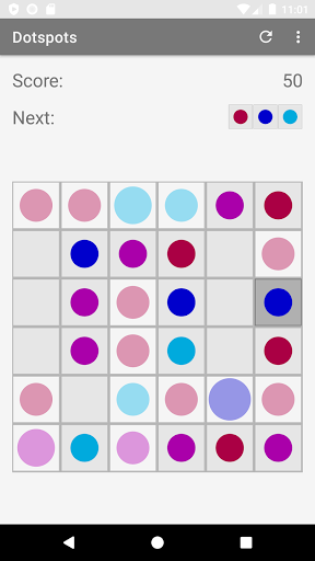 Android application Dotspots: relaxing game screenshort