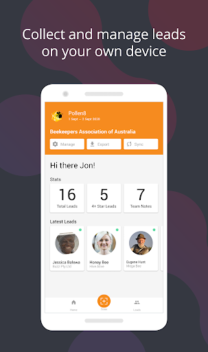 Android application Ignite Lead Capture screenshort