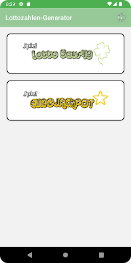 Android application Lottozahlen-Generator screenshort