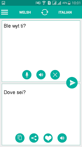 Android application Welsh Italian Translator screenshort