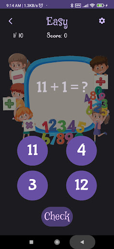 Arithmetic For Kids Screen 3