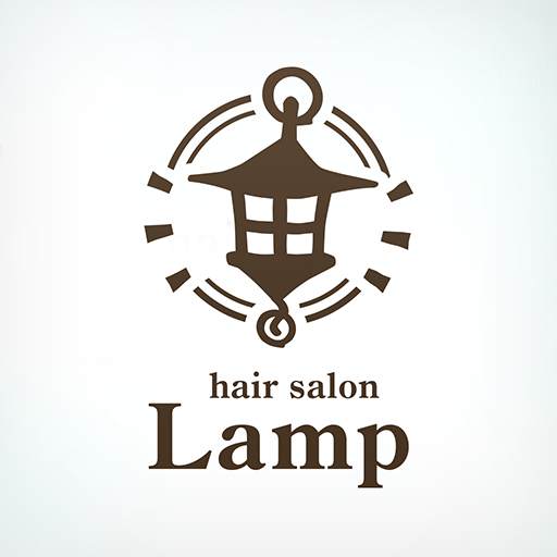 旭川のマンツーマンサロン「hair salon Lamp」 logo