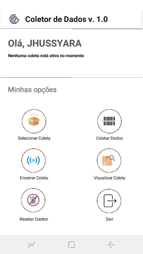 Android application Assistente de Inventário screenshort