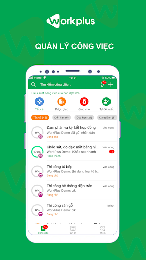 Quản lý công việc - Workplus Screen 3