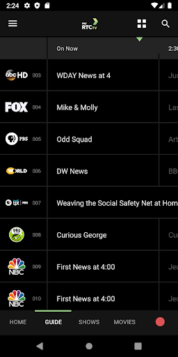 Screenshot of My RTC TV