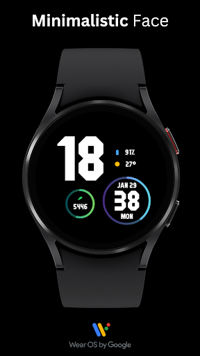 Android application Minimalist Watch Face screenshort
