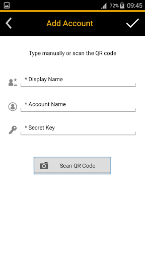 Screenshot of SAP Authenticator