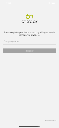 Android application Ontrack Mobile screenshort