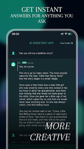 A3 AI: Open Chatbot Assistant Screen 2