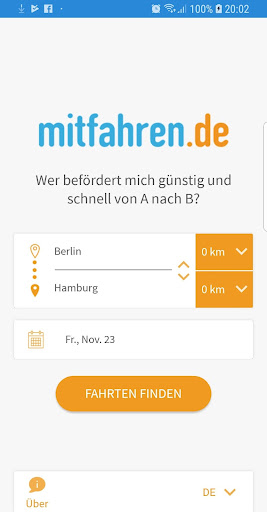 Android application Ridesharing, Train & Bus Trips screenshort