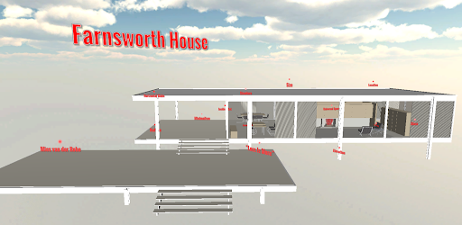 Android application Farnsworth House VR screenshort
