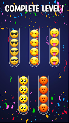 Emoji Sort Puzzle:ColorSortingのおすすめ画像3