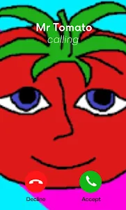 Mr Hungry Tomato Video Call