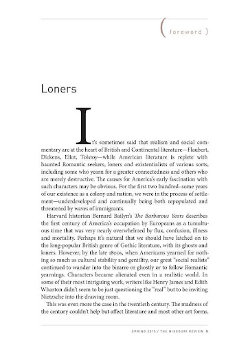 The Missouri Review Screen 3