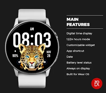Cute Leopard Watch Face