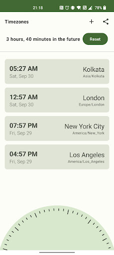 Easy Timezones Screen 2