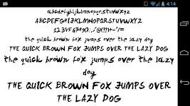 screenshot of Brush Fonts Message Maker