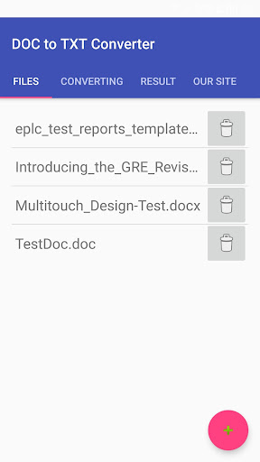 DOC to TXT converter Screen 3
