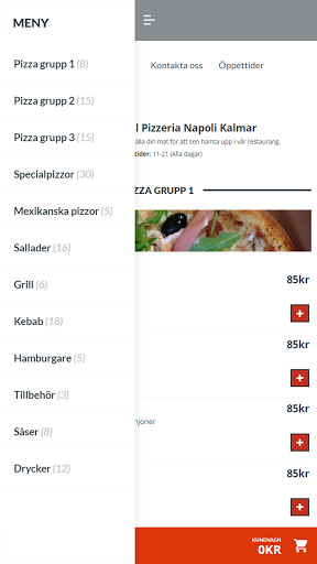 Pizzeria Napoli Kalmar Screen 2