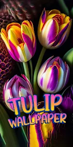papel de parede de tulipa