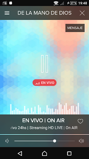 Android application Fm de la Mano de Dios screenshort