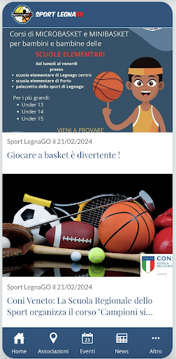 SportLegnaGo Screen 3