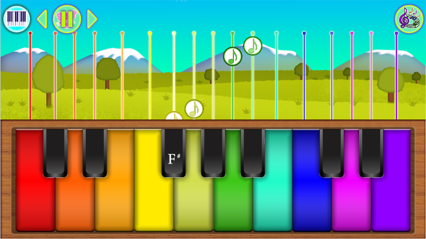 Android application Baby Piano screenshort