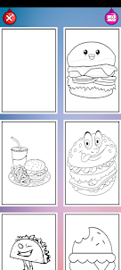 coloring book burger