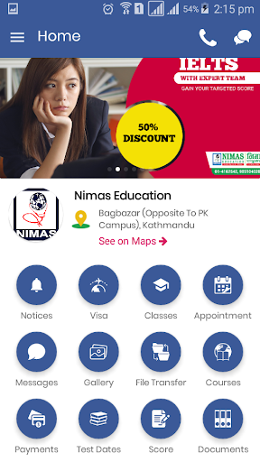 Android application Nimas Education screenshort