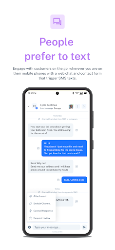 Coax - Simple Customer Service Screen 3