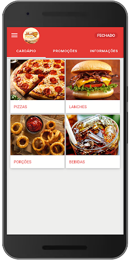 Android application Pizzaria Nichele screenshort