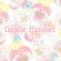 Flower Theme -Gentle Pansies-