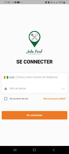 Android application Jeda Food Livraison screenshort