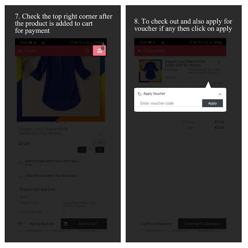 Android application ZELNAM screenshort
