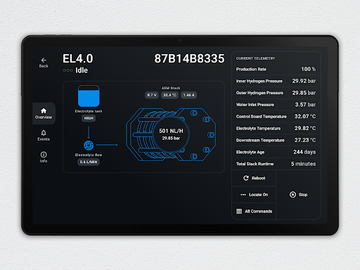 Enapter HMI Screen 2