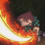 Cover Image of Download Demon Slayer Minecraft Skin  APK