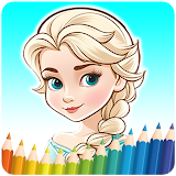 Ice Princess Coloring. icon
