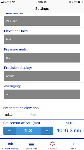 Marine Barometer Screen 2