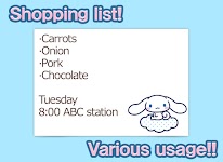 screenshot of Notepad Cinnamoroll