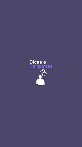 Android application Dicas e Perguntas screenshort