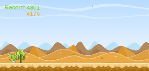 Android application dino runner screenshort