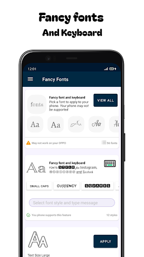 Android application Fancy Font Style For Flipfont screenshort