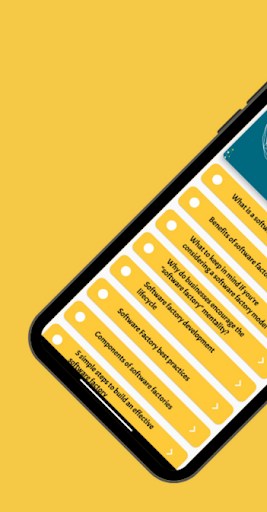 Android application Software Factory screenshort