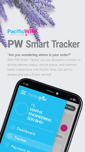 Android application PW Smart Tracker screenshort