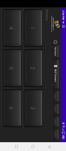 BLE PTZ Camera Controller Screen 2